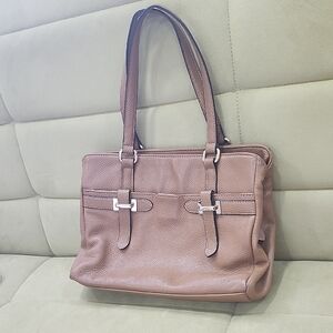Gianibernini Sophisticated Brown Shoulder Bag with Structured Design